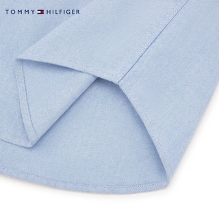 TOMMY HILFIGER【范丞丞同款】 24秋冬男纯棉牛津纺净色休闲长袖衬衫38568 天蓝色0GY XS （：100-120斤）