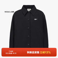 little MO&Co.REEBOK联名系列 little moco童装男女童亲子长袖加绒夹克外套 黑色 150/72