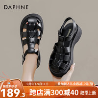 达芙妮（DAPHNE）达芙妮罗马凉鞋女外穿2023夏季新款松糕软底沙滩鞋鞋时尚猪笼鞋ZJ