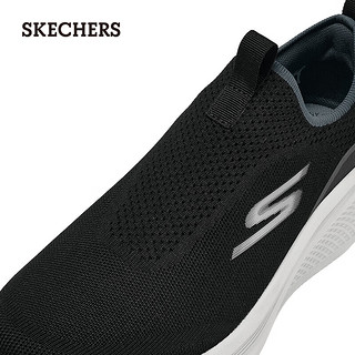 斯凯奇（Skechers）男女高透气回弹舒适缓震一脚蹬设计220849 黑色/BLK 41.5