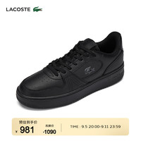 法国拉科斯特 LACOSTE男鞋24秋季新款L001时尚潮流黑色运动休闲鞋