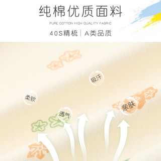 婧麒（JOYNCLEON）新生婴儿春秋款初生宝宝7A抗菌纯棉无骨睡衣新生儿连体衣哈衣 动物乐园 66
