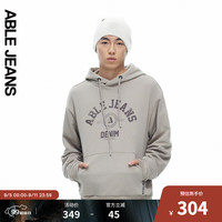 ABLE JEANS 24冬季美式复古连帽卫衣888066 葭灰【9月11日前】 S
