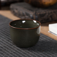 空山新雨 龙泉青瓷手工冰裂铁胎主人杯品茗杯陶瓷功夫茶杯茶碗