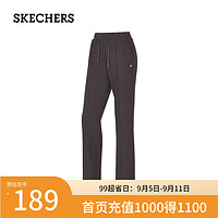 斯凯奇（Skechers）2024女子运动长裤中腰修身华夫格P424W037 可可浆果色/04AV XL