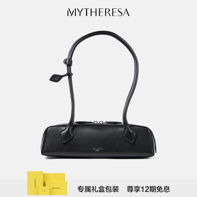 Alaia Teckel S号皮革单肩包 P00913709 黑色 均码