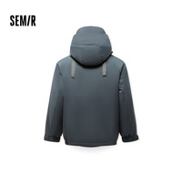 森马（Semir）羽绒服男2024冬季新款大口袋工装外套宽松连帽上衣时尚插肩袖