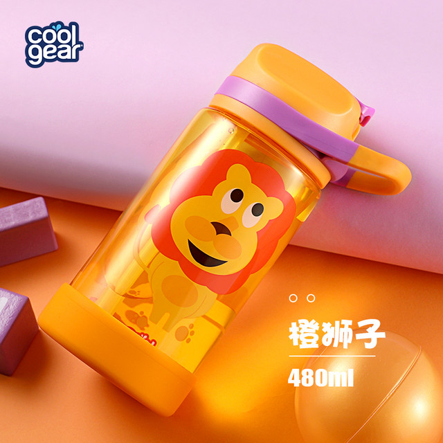 coolgear 美国coolgear儿童水杯小学生防摔弹盖水杯幼儿园卡通直饮运动水壶