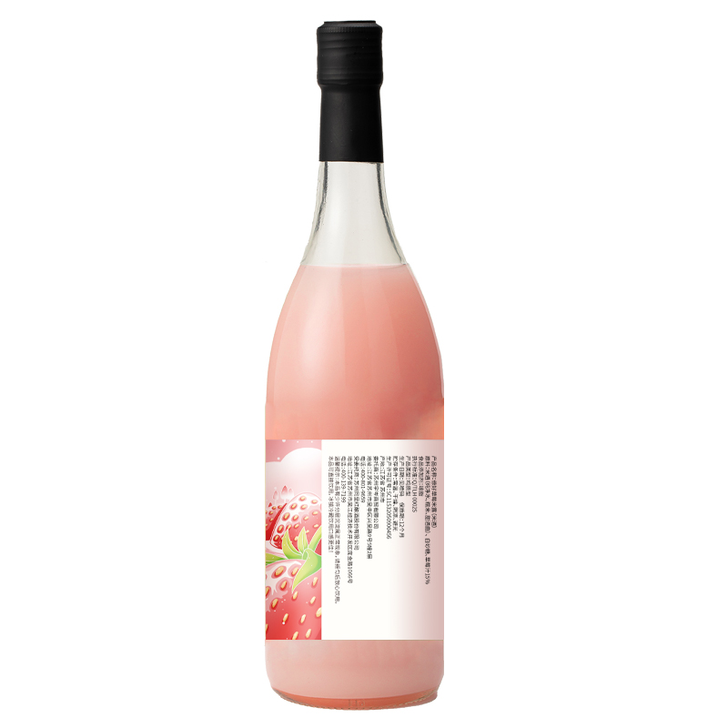 倷好草莓口味甜酒米露米酒750ml大瓶江南米酿醪糟