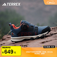 adidas米奇联名AGRAVIC旋转按钮户外运动鞋男小童阿迪达斯TERREX 奇迹青灰/黑色/半冲击橙 38码