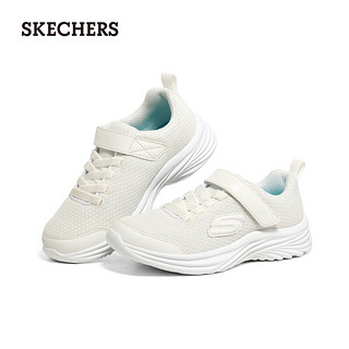 斯凯奇（Skechers）休闲鞋大童时尚透气运动鞋302450L 白色/WHT 27.5码