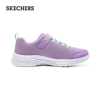 斯凯奇（Skechers）休闲鞋大童时尚透气运动鞋302450L 薰衣草色/浅绿色/LVAQ 28.5码