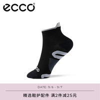 爱步（ECCO）袜子女 日常休闲吸汗百搭防臭短筒棉袜 低帮运动袜 9085624 黑色908562400101（39-41） 1双