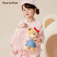 PawinPaw卡通小熊童装2024年秋冬男女宝小熊玩偶书包双肩包 Pink粉红色/25 5-12岁,50