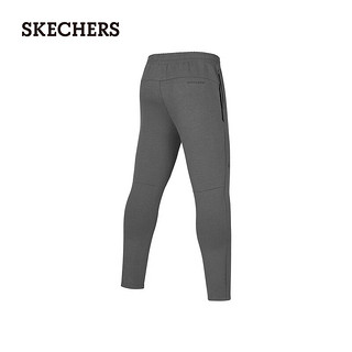 斯凯奇（Skechers）2024男子针织长裤运动休闲中腰P424M161 铁门灰/006L XL