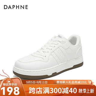 DAPHNE 达芙妮 小白鞋女春秋2022女鞋春季鞋子女运动休闲鞋ZJ 白色 36