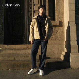 Calvin Klein Jeans24秋季男士ck三合一户外通勤连帽派克服羽绒服J327348 BEH-太空黑 XL