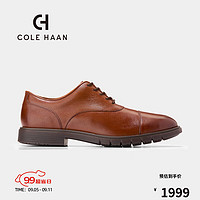 colehaan/歌涵 男士皮鞋 24年秋季舒适正装商务牛津鞋C40330 棕色 42.5