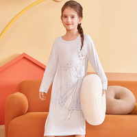 三枪三枪儿童家居服套装男童女童内衣套秋季卡通联名款睡衣睡裤 女童天使蓝7D109A0 【120CM 参考体重35-45斤】