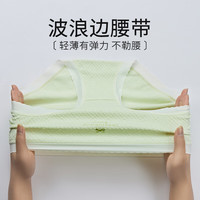 芬腾内裤女【7A抑菌纯棉裆】2024年简约百搭弹力防夹臀三角裤4条装 浅紫/虾粉/豆绿/米黄 L
