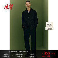 H&M2024秋季新品男士标准版型灯芯绒衬衫1227956