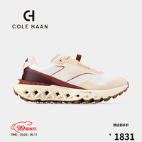 colehaan/歌涵 男士运动鞋 24秋季休闲透气舒适钻石底网面老爹鞋C38674 米色/红色 43