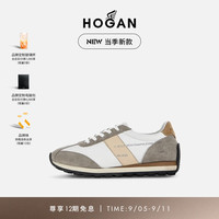 HOGAN【檀健次同款系列】HOGAN女鞋202486er系列H671运动休闲鞋 白/深灰 35.5 拍小一码