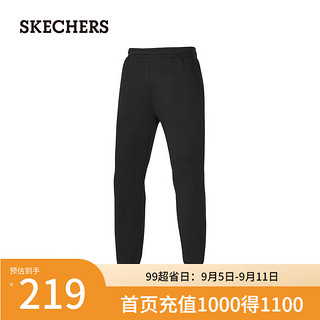 斯凯奇（Skechers）运动长裤2024男女同款P424M040 碳黑/0018 M