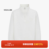 little MO&Co.REEBOK联名系列 little moco童装男女童亲子装半拉链长袖立领卫衣 本白色 140/68