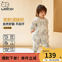 威尔贝鲁（WELLBER）婴儿睡袋儿童恒温分腿睡袋24秋冬新...