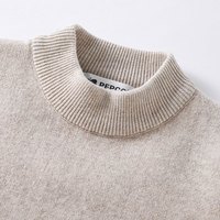 小猪班纳童装2024秋冬装新款儿童毛衣中大童男童毛衫女童上衣加绒款