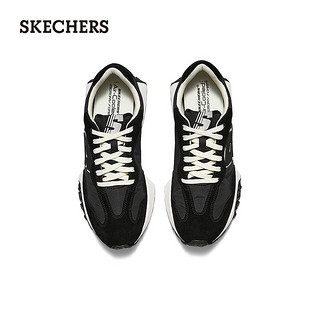 斯凯奇（Skechers）男鞋2024春夏复古德训鞋阿甘鞋舒适210744 黑色/BLK 39.5