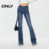 ONLY2024秋季辣妹复古时髦高腰喇叭裤牛仔裤女|124349022 J34 390洗水牛仔蓝 155/60A/XS