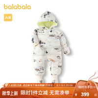巴拉巴拉婴儿连体衣羽绒服男女童2024新款冬装抱衣爬服保暖洋气潮