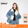 ONLY2024秋季新款时尚复古纯棉宽松落肩牛仔棉服外套女|124322001