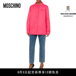 MOSCHINOM05CH1N0 JEANS24早秋女士背后花朵徽标夹克衬衫外套 粉色 38