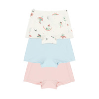 幼岚（ALLBLU）幼岚童装「Buka裤」儿童棉氨内裤24秋季不卡PP内裤3件装 女童云白花朵仙子+冰河蓝+荷花粉  130cm