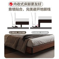 红苹果床悬浮双人床1.8米2米新中式实木床腿真皮软床主卧大床家具R8315 【真皮TH219】框架结构丨悬浮床 1500mm*2000mm