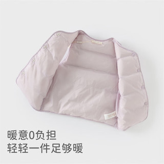 戴维贝拉（DAVE＆BELLA）儿童羽绒背心女童羽绒服白鸭绒小童马甲幼儿上衣冬装宝宝坎肩 天鹅印花 73cm(身高66-73cm)