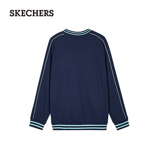 斯凯奇（Skechers）男女款针织套装卫衣L324U077 海军蓝/00DU XXL