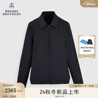 布克兄弟(BrooksBrothers)男士24早秋纯色复古休闲夹克外套 0004-黑色 M