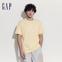 GAPGAP男女装2024夏季字母logo圆领短袖T恤运动上衣A00818 180/100A(XL)亚洲尺码