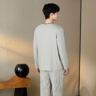 芬腾睡衣男【柔软纯棉外穿】2024秋季圆领套头长袖时尚休闲家居服套裝