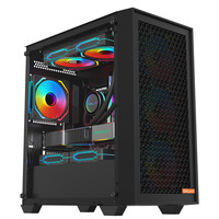 影驰 GALAX酷风游戏办公台式电脑机箱(M-ATX主板/立体通风面板/兼容240水冷/显卡限长350mm/8风扇位) 酷风黑(M-ATX/240水冷位)