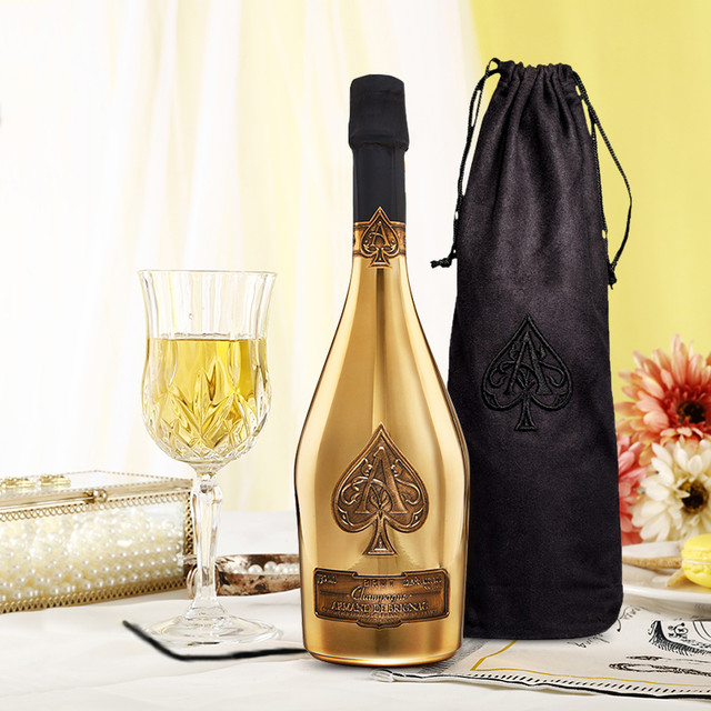 黑桃A Champagne Armand de Brignac 黑桃A香槟 ARMAND DE BRIGNAC 法国黑桃a香槟 黄金版 750ml