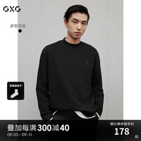 GXG男装 多色基础休闲基础打底宽松长袖T恤男士 2024冬