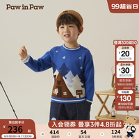PawinPaw卡通小熊童装2024年秋冬新款男女宝圆领毛衣软糯可爱