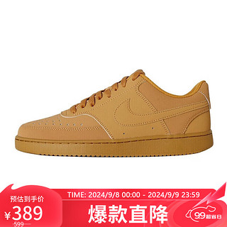 NIKE 耐克 男子 板鞋 经典 板鞋 COURT VISION LOW 休闲鞋 CD5463-200亚麻色44码