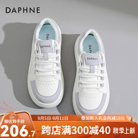 达芙妮(DAPHNE)达芙妮蕾德训鞋女2024春季新款运动休闲鞋百搭小白鞋时尚帆布JL