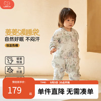 威尔贝鲁(WELLBER)婴儿睡袋儿童恒温分腿睡袋24秋冬新防踢被子宝宝棉毛抗菌保暖睡衣 游园会(厚棉)10-15℃ S(身高80cm以下)